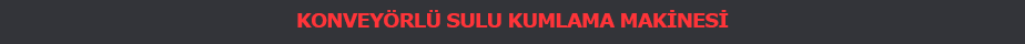 Konveyörlü Sulu Kumlama Makinesi
