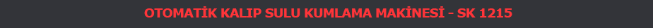 Otomatik Kalıp Sulu Kumlama Makinesi